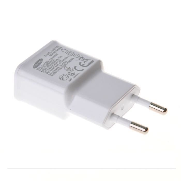 Cargador USB - SAMSUNG - ETA-U90EWEG - 2A - Cable de 150 cm de largo - Compatible con Galaxy A7 2018