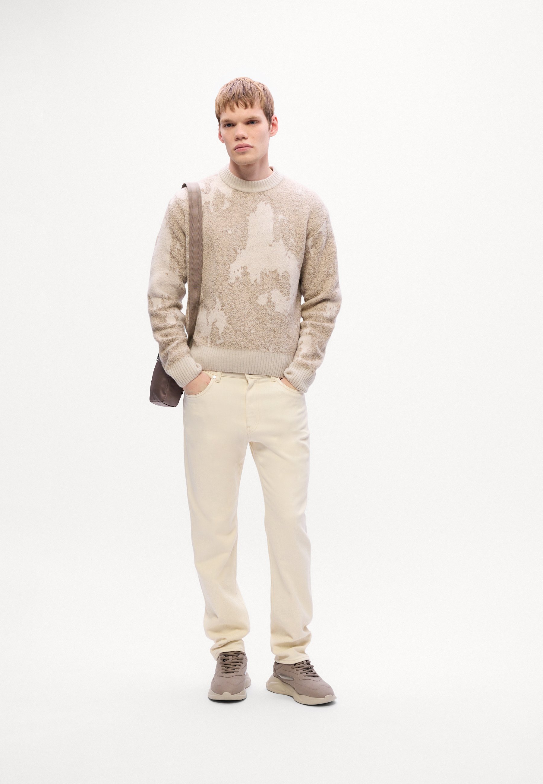 BOSS KRADAR - Jumper - lichtbeige
