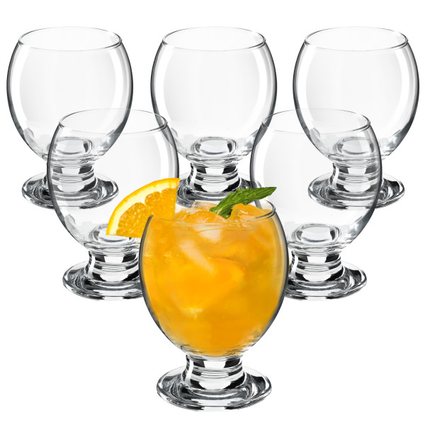 Kadax 6x Szklanki Do Napojów Deserów 280ml Zestaw