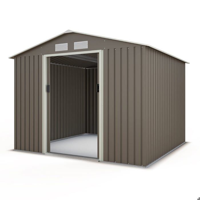 5,8 m² metalen tuinschuur + verankeringsset