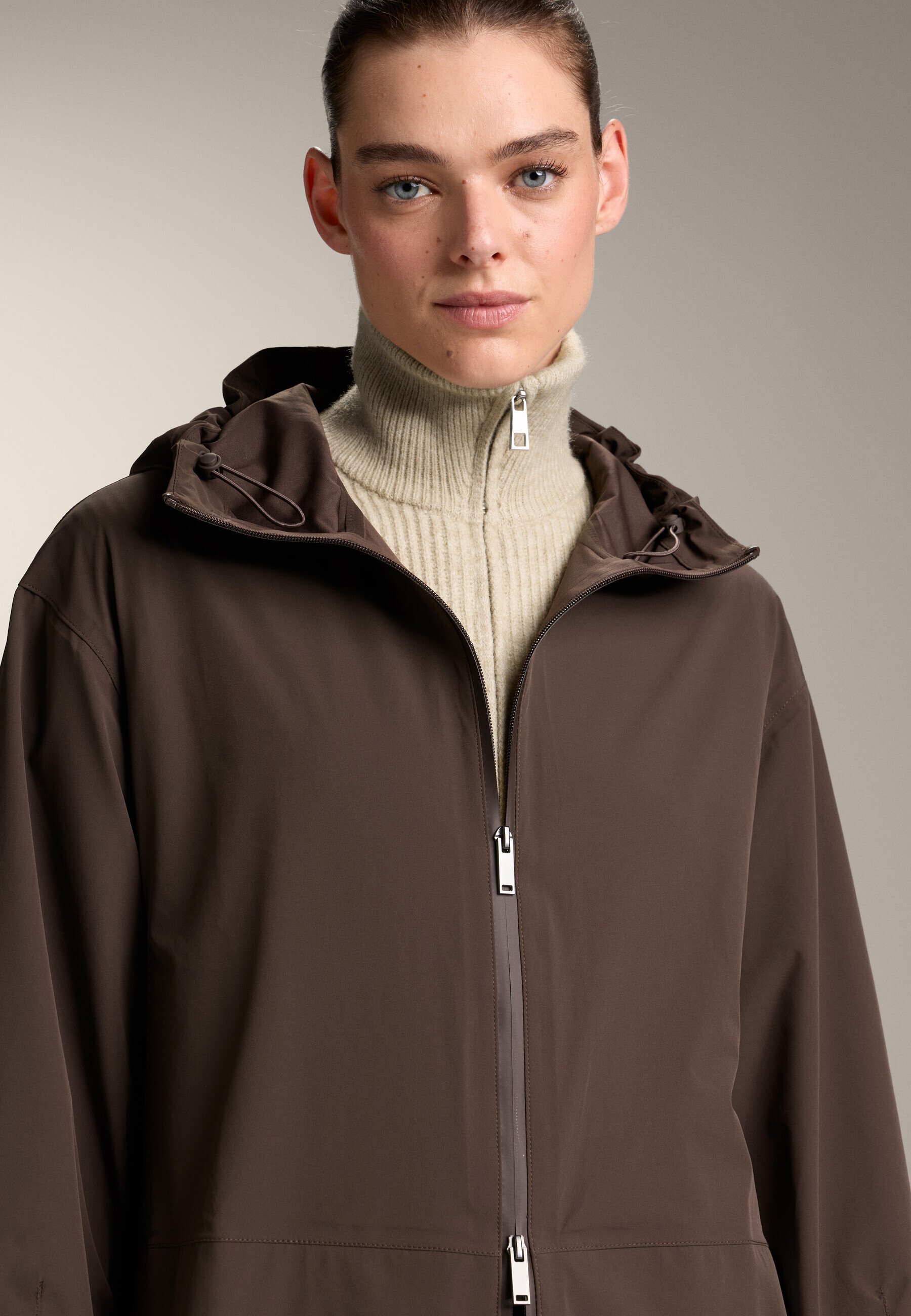 OYSHO 10K WATERPROOF EXTRA-LIGHTWEIGHT LONG - Parka - bruin