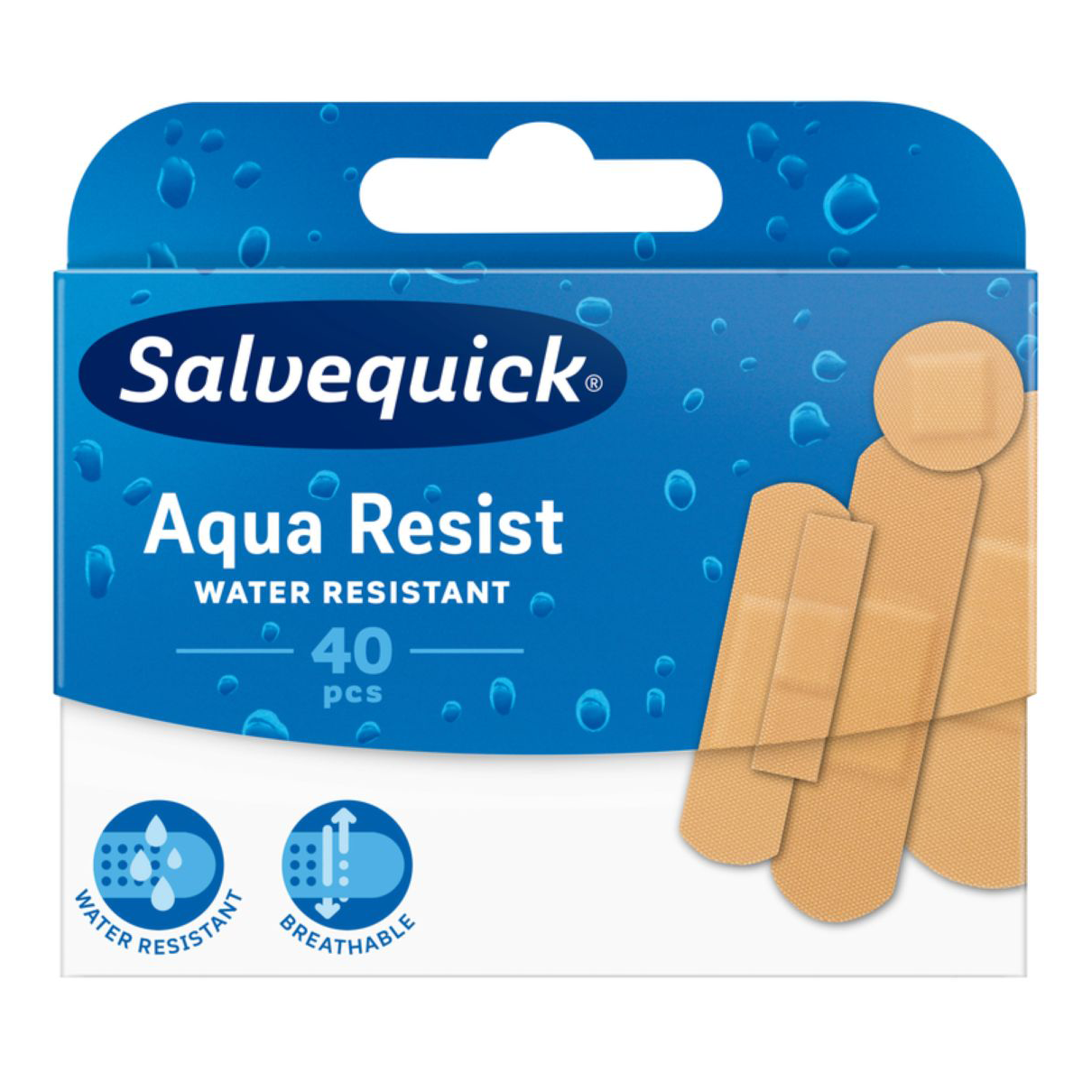 Salvequick patches 40 pcs Aqua Resist