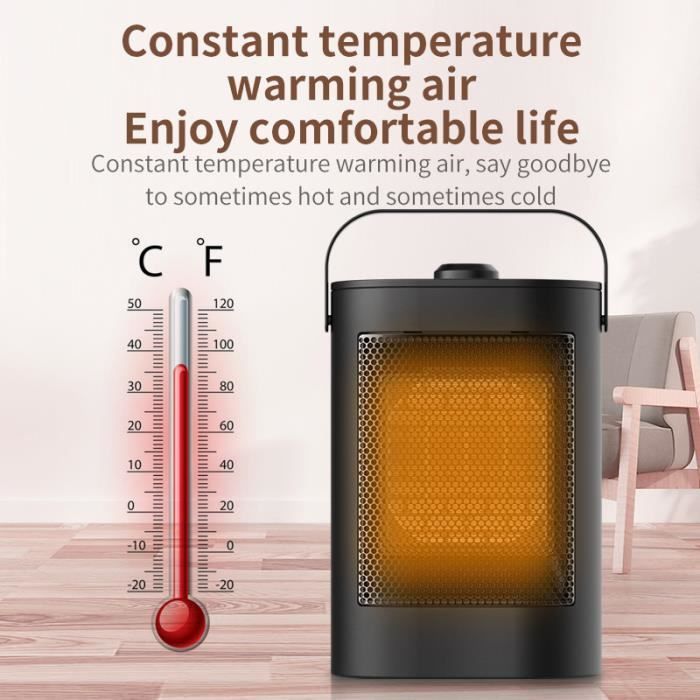 AMOUNE Fan Heater - 1500W - Portable - 3 Modes - Convection