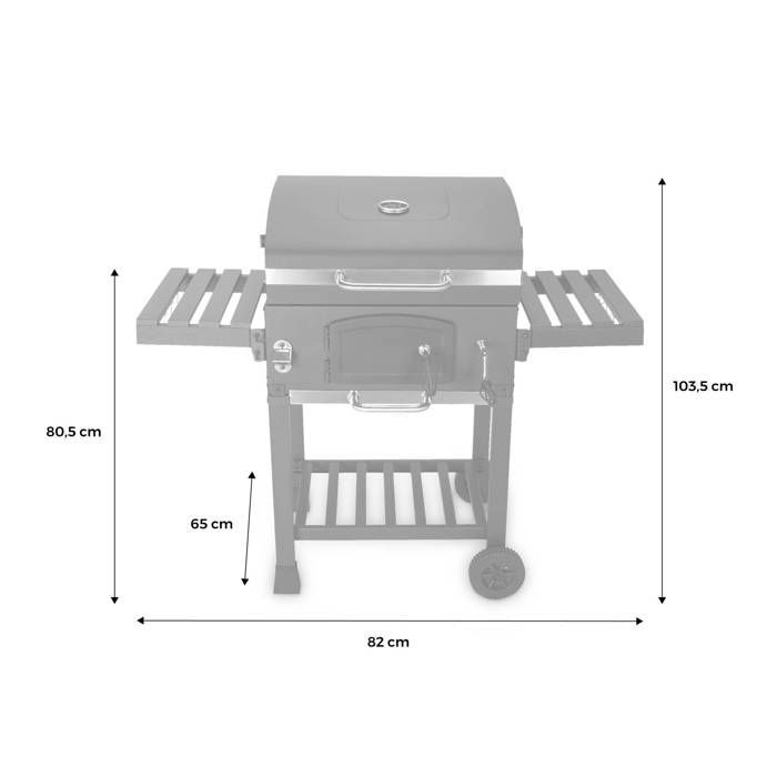 Barbecue Grill charbon avec housse BERNARD AVEC HOUSSE