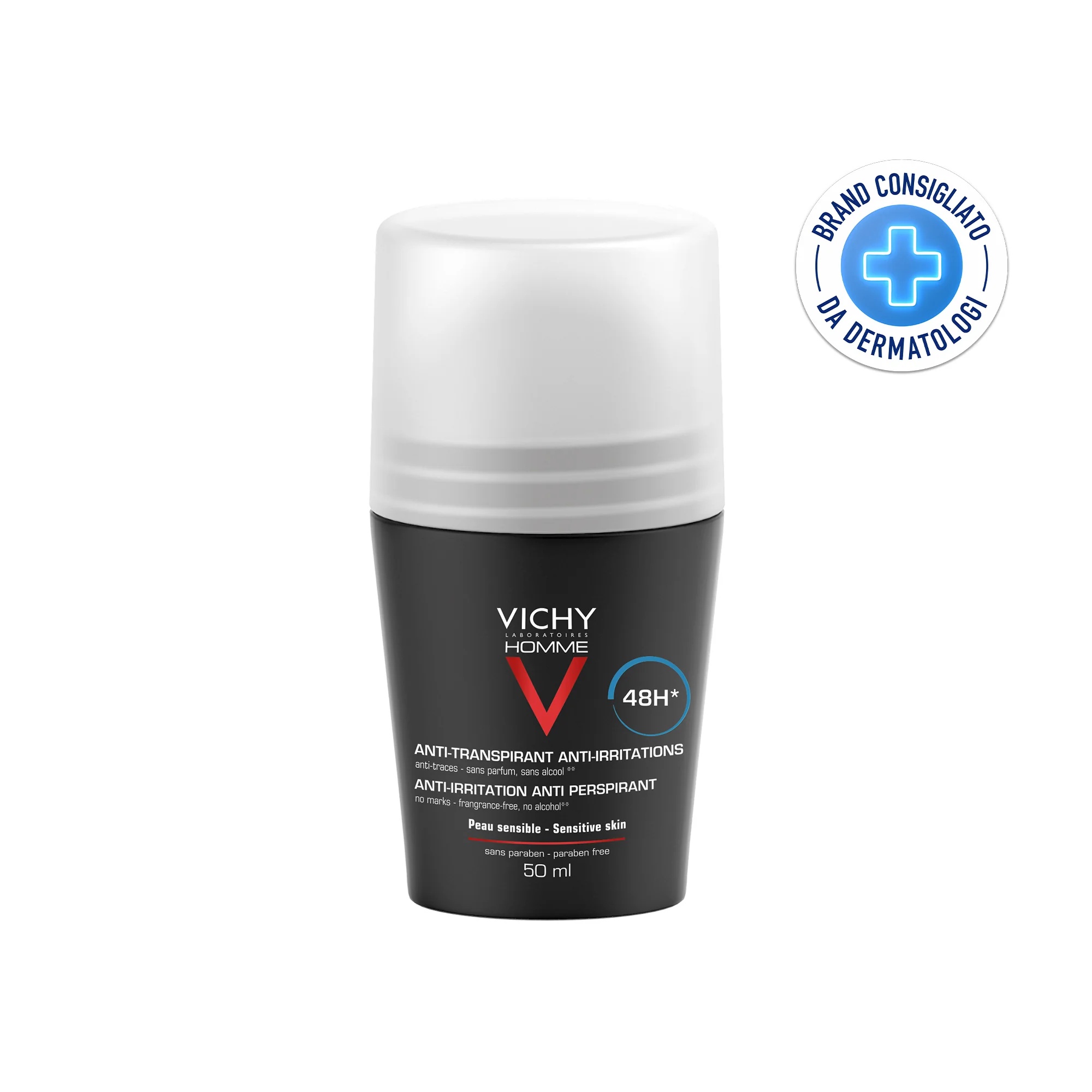 VICHY Vichy Homme Deodorant Roll-On 48h Sensitive Haut 50 ml Extreme Control Antitranspirant