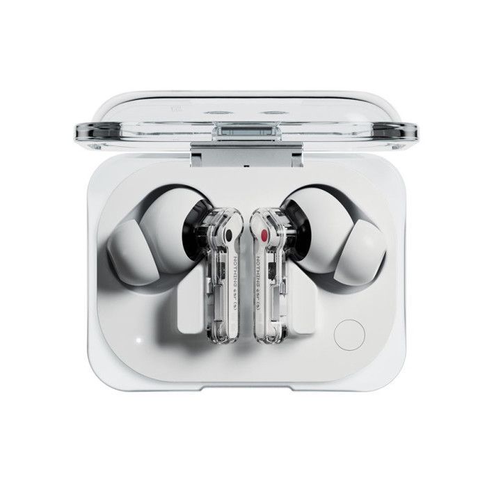 Fones de ouvido sem fio Nothing Ear (a) Bluetooth com cancelamento de ruído ativo, brancos
