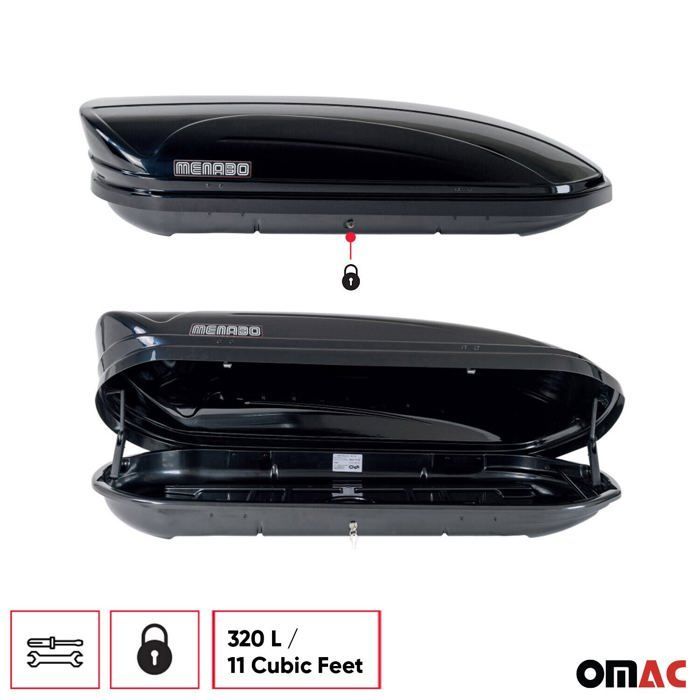 Menabo Mania 320 Gloss Black Roof Box