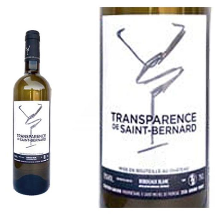 Château Saint Bernard Transparence de Saint Bernard Bordeaux Blanc 2018 - Vin Blanc de Bordeaux