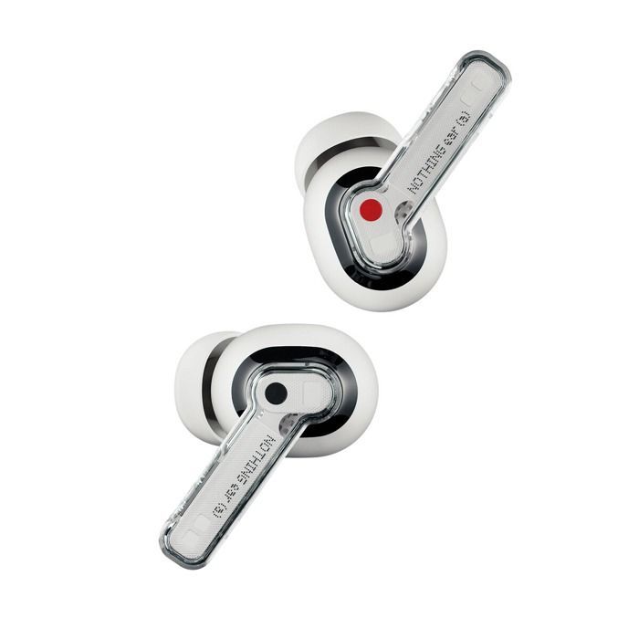 Fones de ouvido sem fio Nothing Ear (a) Bluetooth com cancelamento de ruído ativo, brancos
