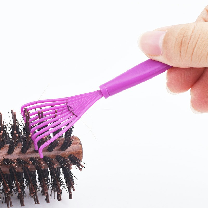 Head Leather Rake Fine tooth Comb Hair Style Rat Tail Comb Metal Pin Anti static Design Barber Multifunction Tools
