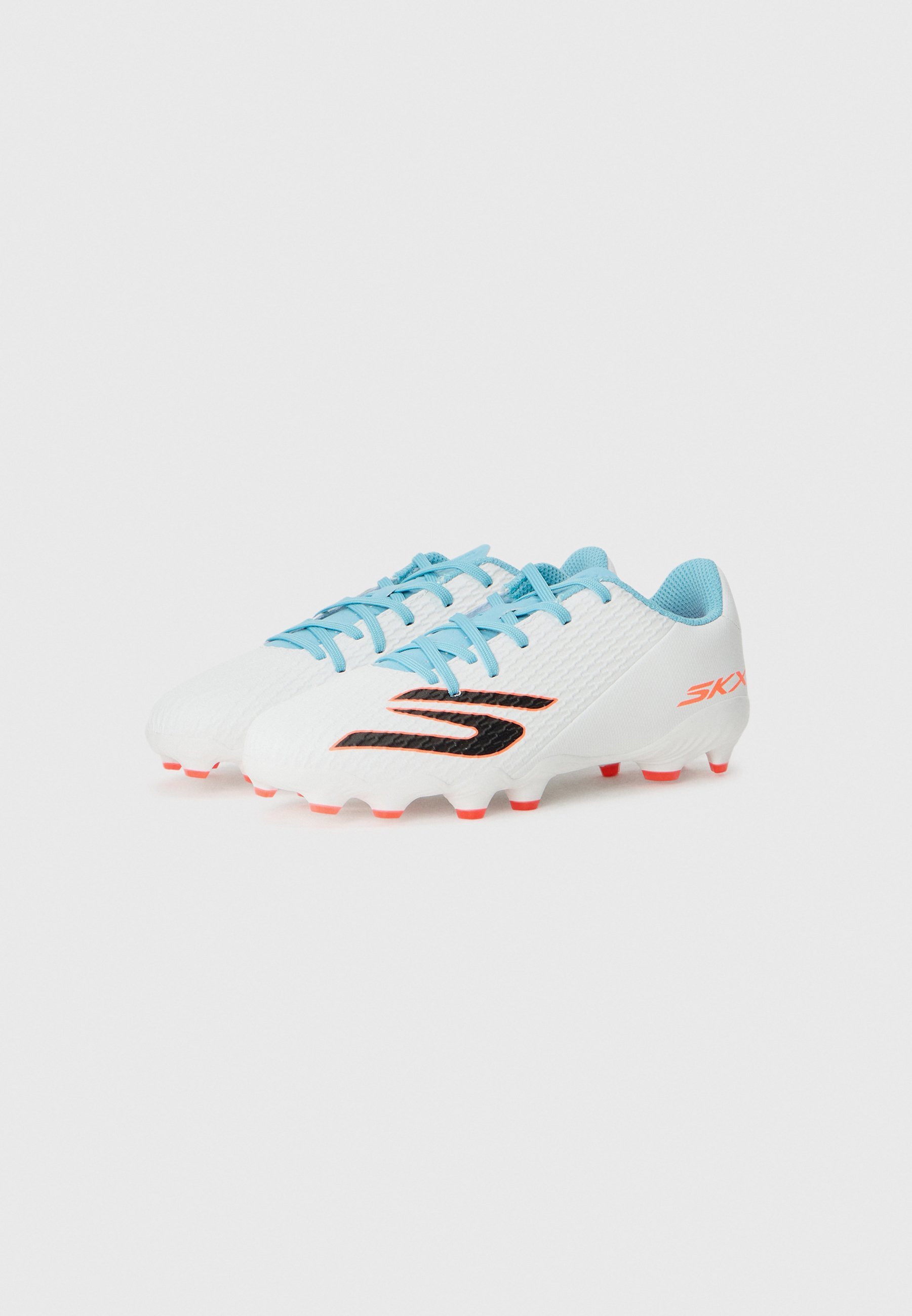 Skechers Performance SKECHERS JR YOUTH FG - Scarpe da calcio per terreni morbidi - bianco/turchese/rosa