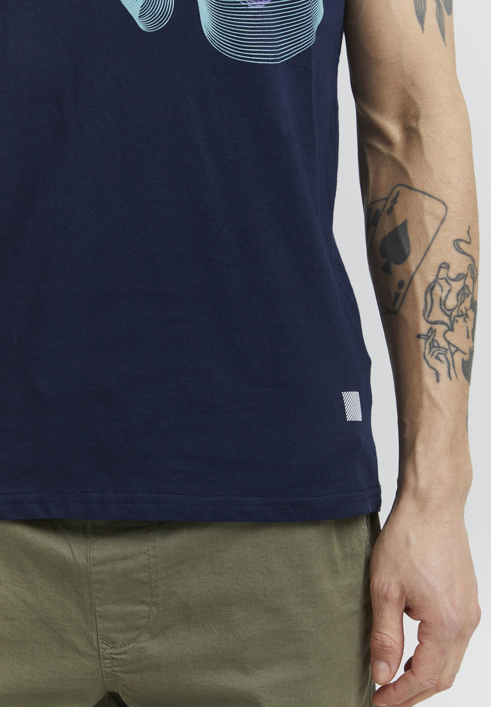 SDPEDRO Solid - T-shirt stampata - stemma blu