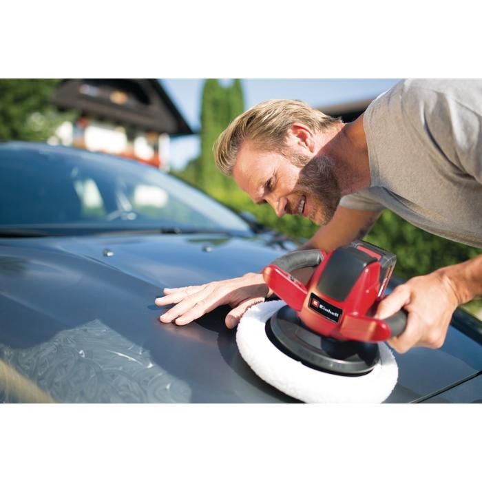 Einhell Polisseuse sans fil CE-CB 18/254 Li - Solo PXC (18V, Disque à polir 254mm) Livré sans Batterie ni Chargeur