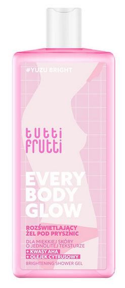 Tutti Frutti Every Body Glow izgaismojošais dušas želeja Vannas želejas un ziepes