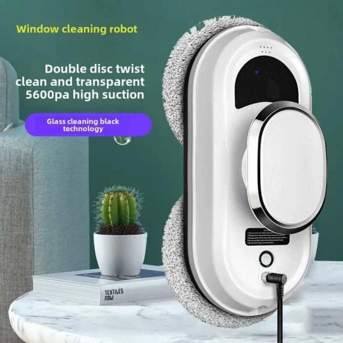 lave-vitres électrique intelligent automatique à forte aspiration avec IA, anti-chute et autonomie longue durée