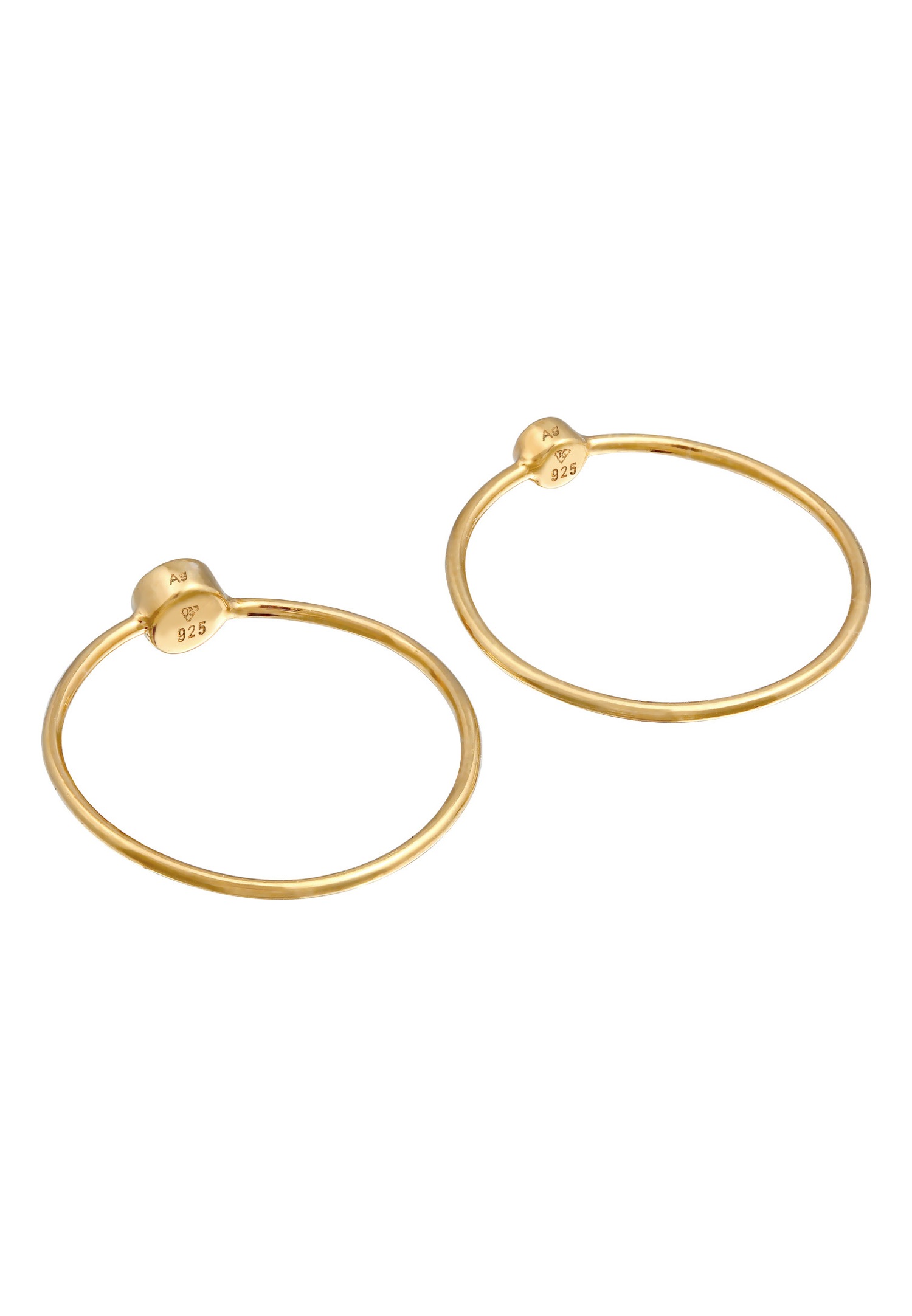 Elli Femmes Set Filigrane avec Cristaux Noir en Argent Sterling 925
