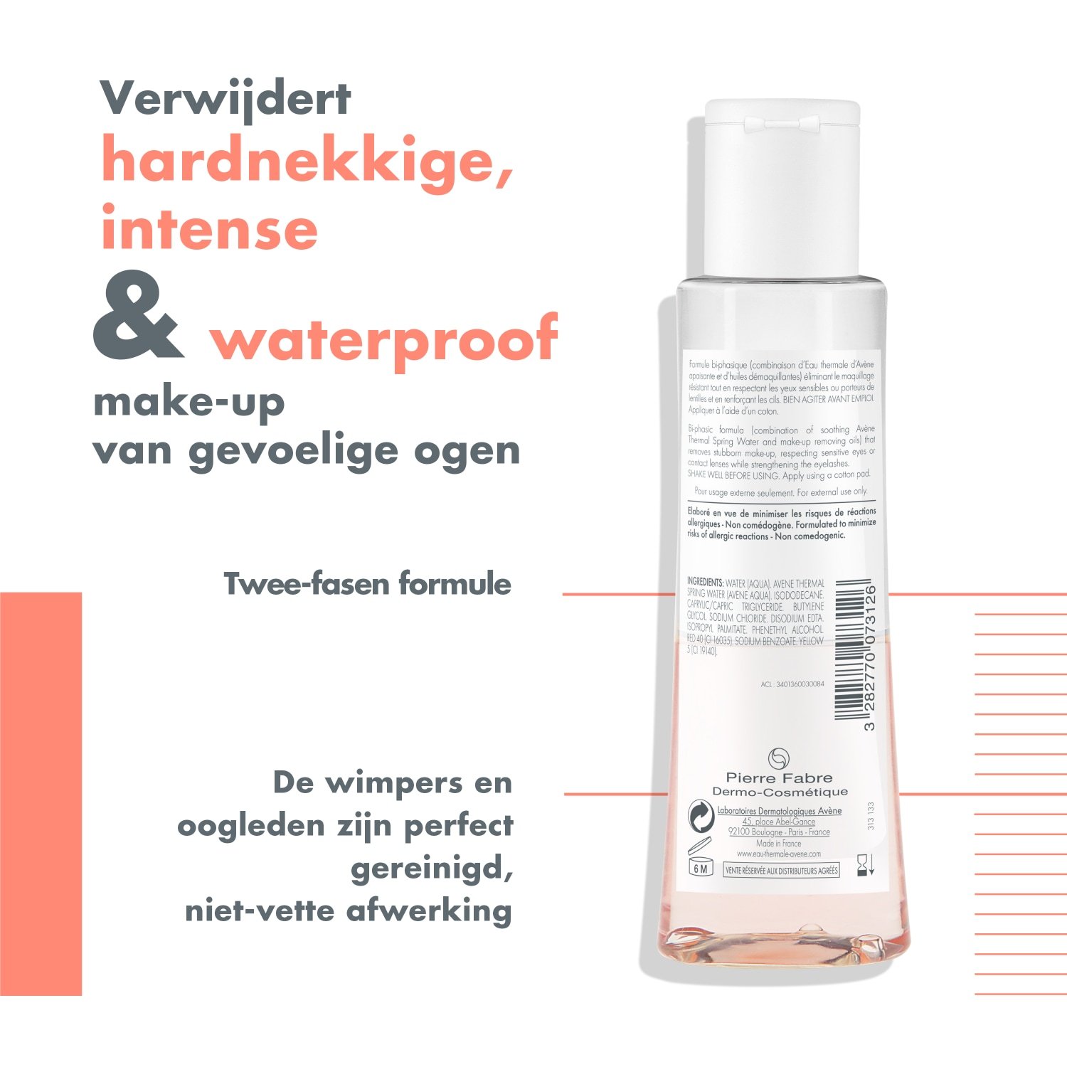 Avène sredstvo za uklanjanje šminke Les Essentiels Les Essentiels Intenzivno sredstvo za uklanjanje šminke s očiju - 125 ml