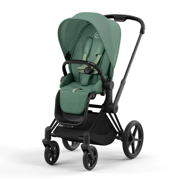 Cybex Priam V4 kinderwagenset bladgroen met matzwart frame