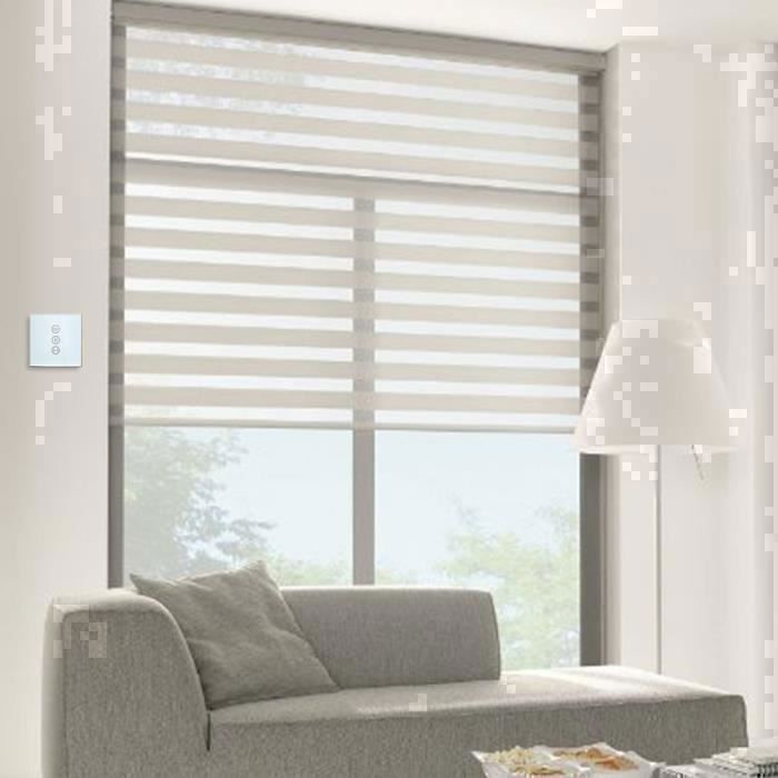Interruptor inteligente WiFi para persianas enrollables, interruptor de pared inteligente para cortinas compatible con Alexa, Smart Life y Google.