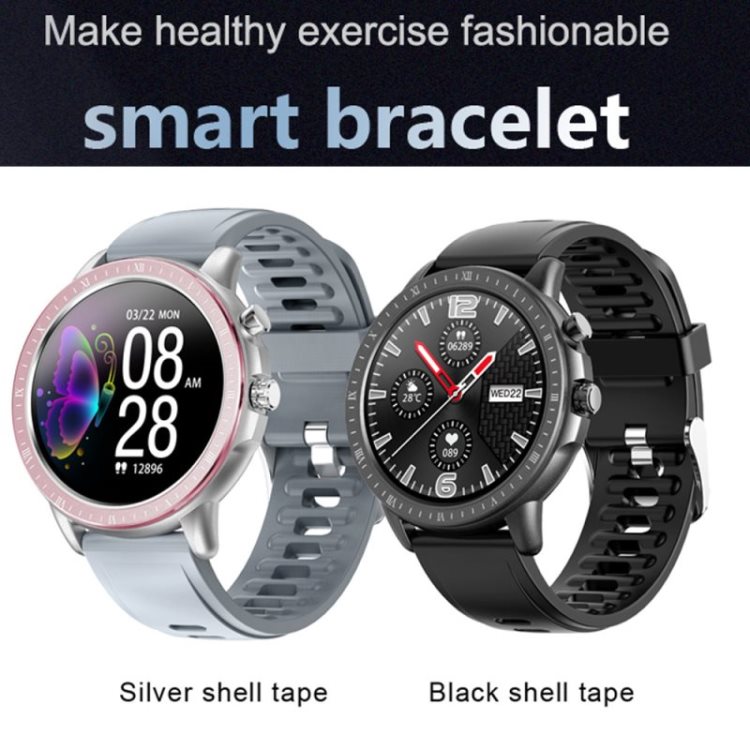 S02 Women Smart Watch 1.3 inches Full screen Touch Fitness Tracker Weather Forcast Waterproof Smart Wristband For IOS Android
