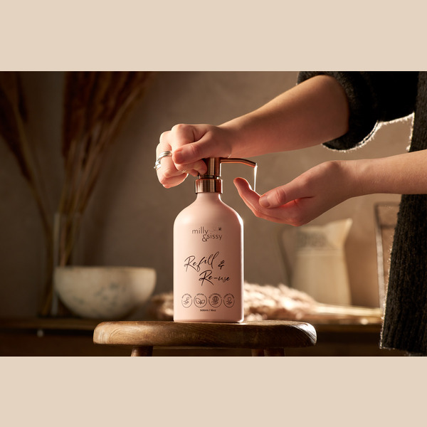 Milly&sissy Zero Waste sprchový gel s bambuckým máslem, náplň 40g