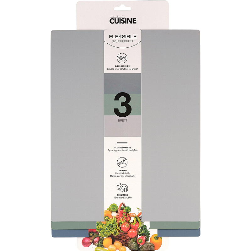 Cuisine skärbräda 3-pack flexibel