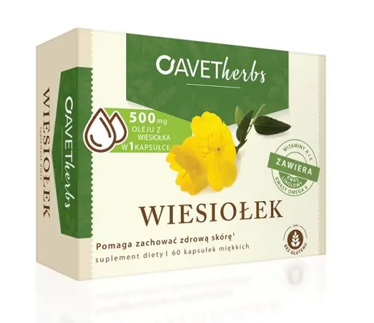 Avet Herbs Wiesiołek, Olej z nasion wiesiołka, Kapsułki