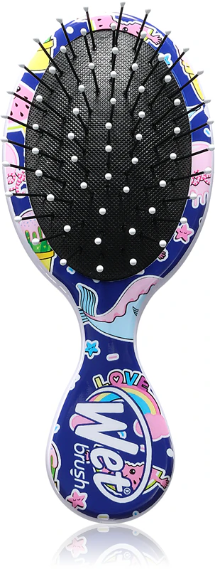 Escova de cabelo de viagem Wet Brush Mini Detangler Happy Hair Fantasy