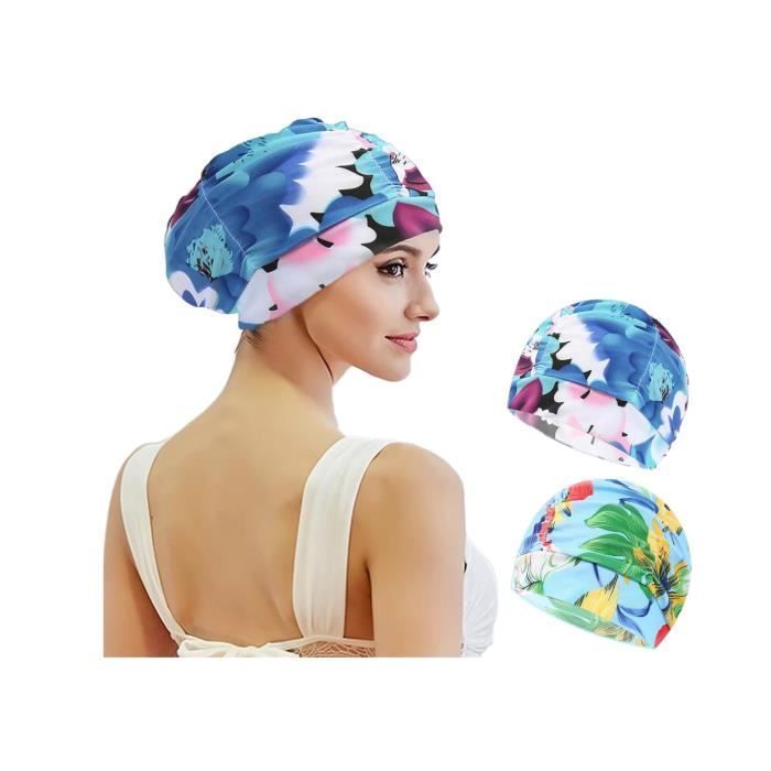 Swimming Cap - Not specified - 2 pcs - Elastic - Polyester Fabric - Comfortable for Swimming