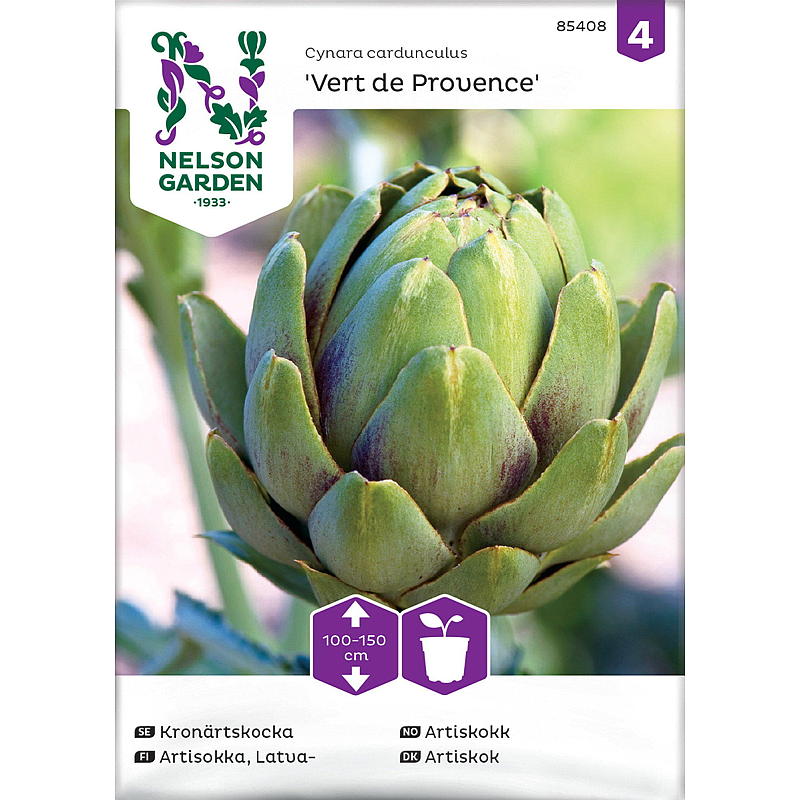 Nelson trädgårdsfrön Kronärtskocka Vert De Provence
