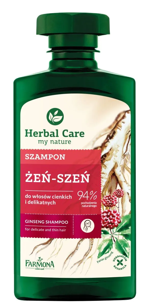 Herbal Care Żeń-szeń Szampon do włosów 330 ml