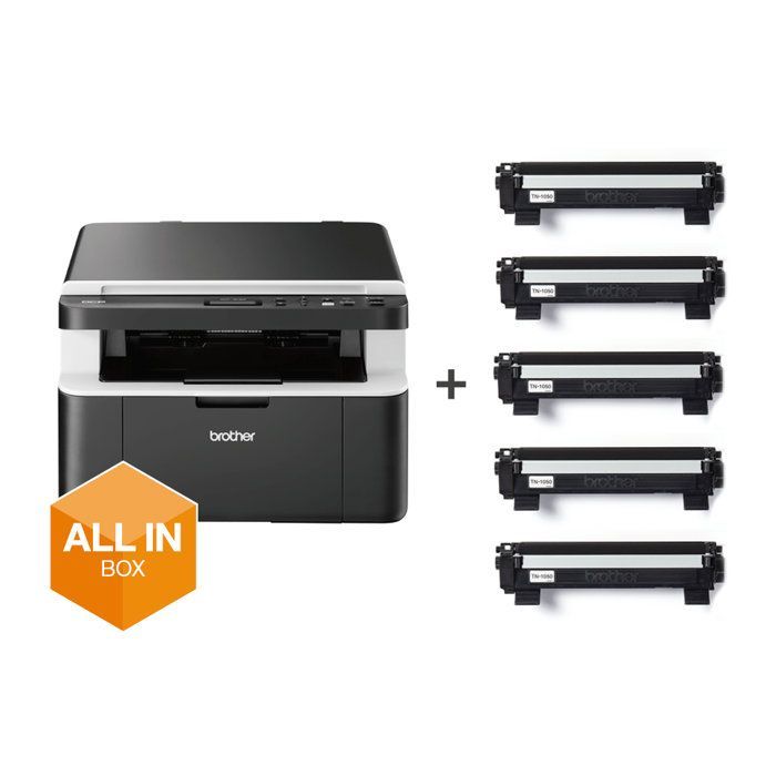 Imprimante laser multifonction - BROTHER - DCP-1612WVB - Monochrome - 20 ppm - Wi-Fi intégré