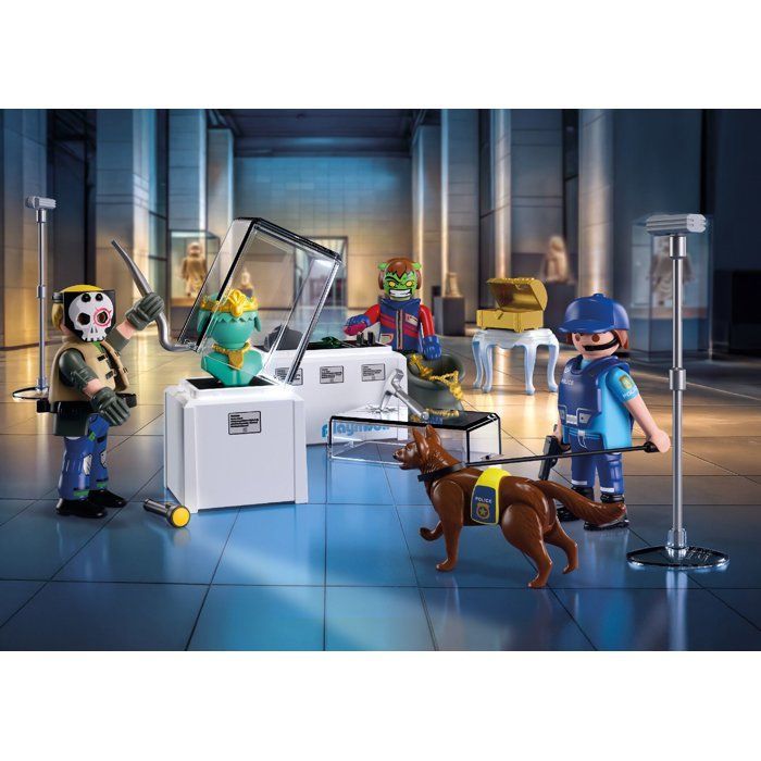 Playmobil pack Police voleur Hélicoptère de police (70569) + Arrestation de cambrioleurs (71876)