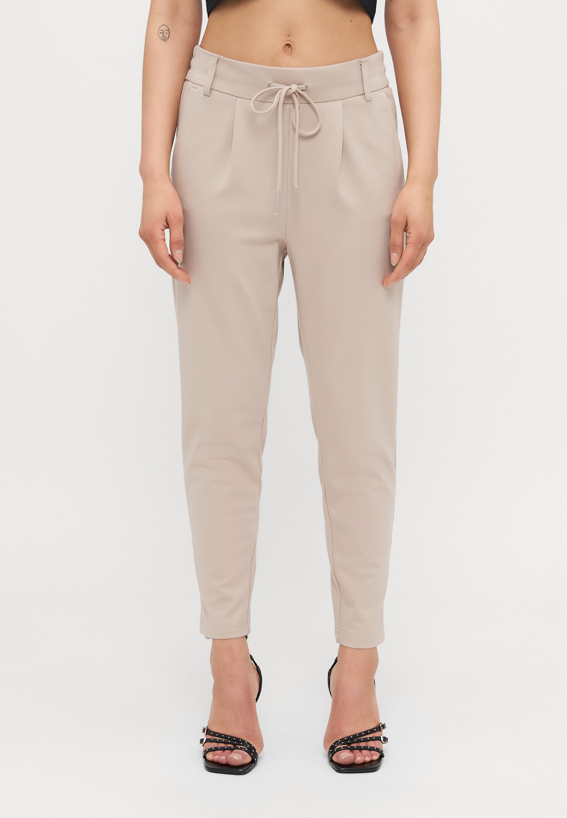 ONLY Petite ONLPOPTRASH LIFE EASY - Trousers - beige