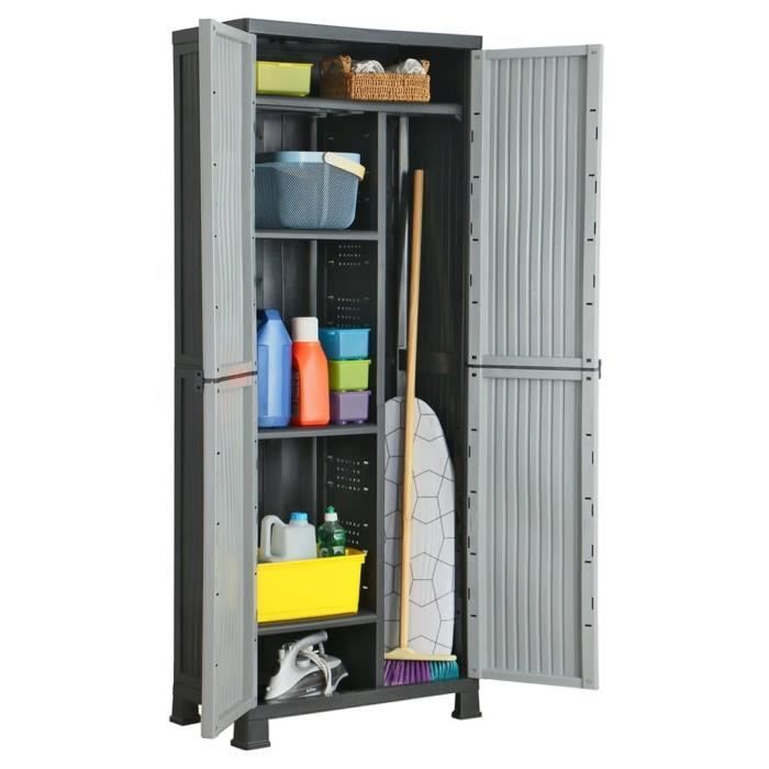 vidaXL kunststof kast 68x39x171,5 cm