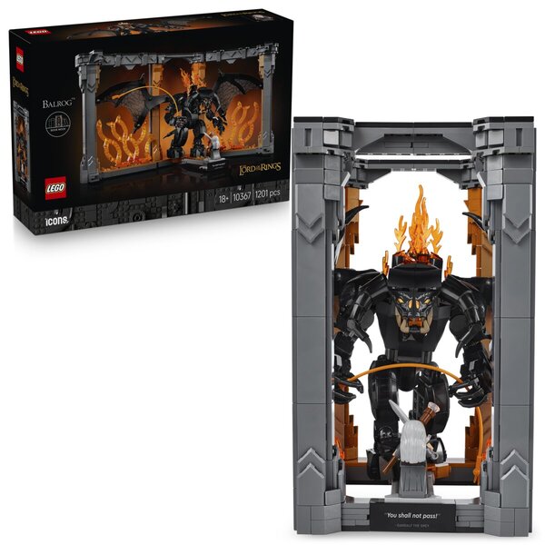 LEGO Icons 10367 Il Signore degli Anelli Balrog Boekensteun<br>