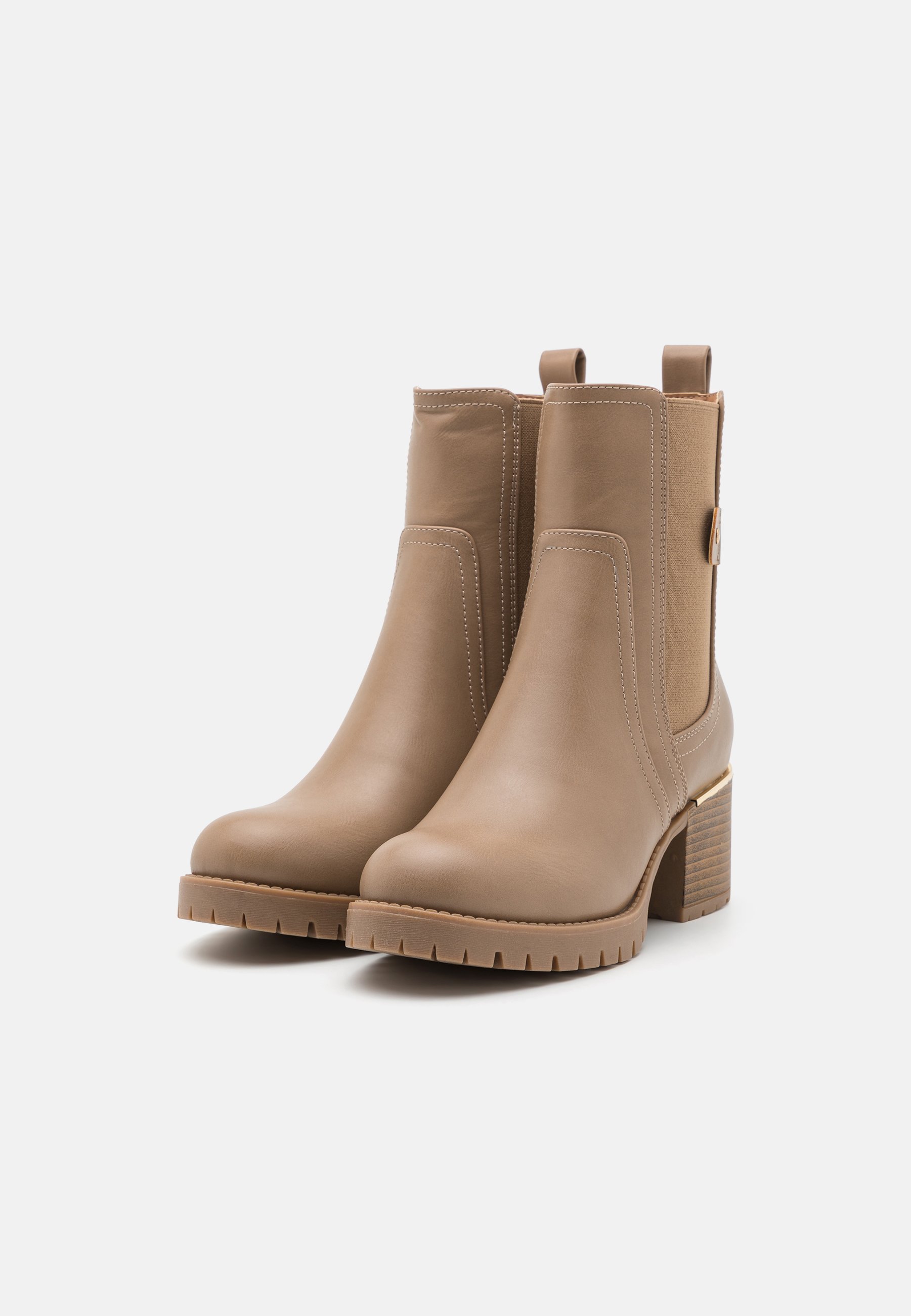 Anna Field platform enkellaarsjes - beige