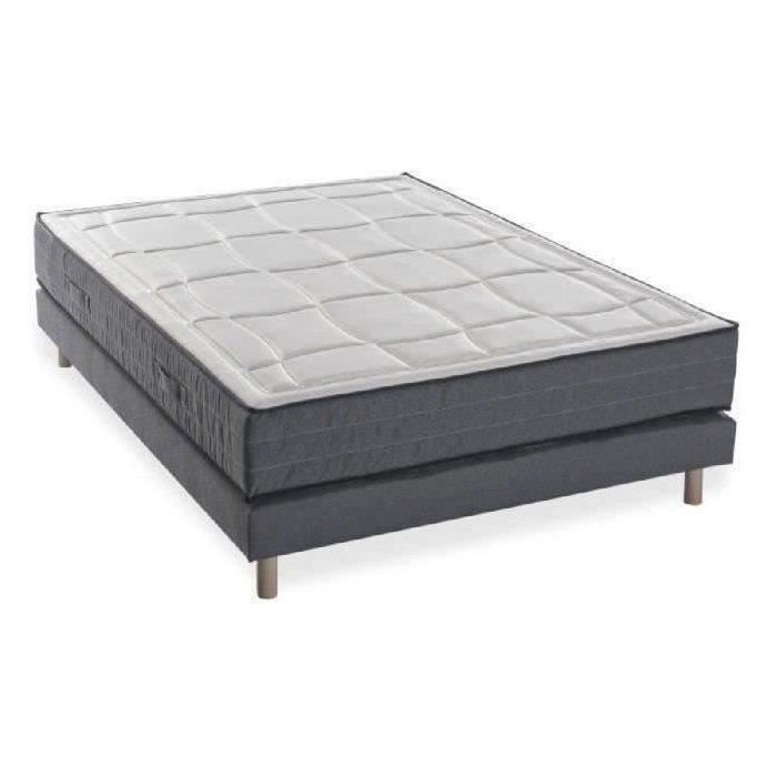 Madras- og sengebundssæt 160x200 cm - Memory foam - 28 cm - 5 zoner - Fast - DEKO DREAM HOTEL PREMIUM LUX