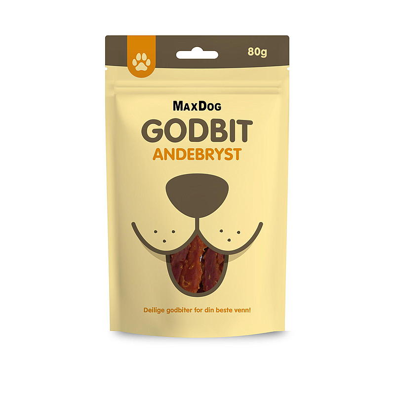 MaxDog Hundsnacks Ankbröst 80 g MaxDog