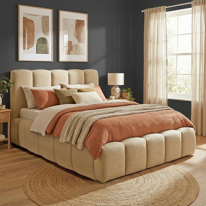 NEST 160x200cm Stauraumbett + 1 Lattenrost / Beige
