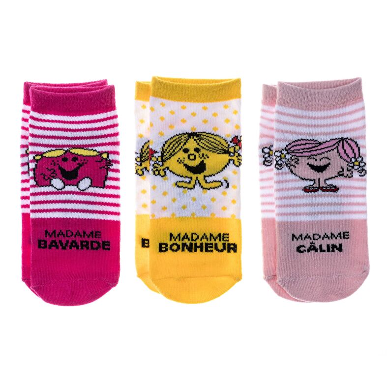 Dívčí ponožky Mr. Men and Little Miss Yellow – balení 3 kusů