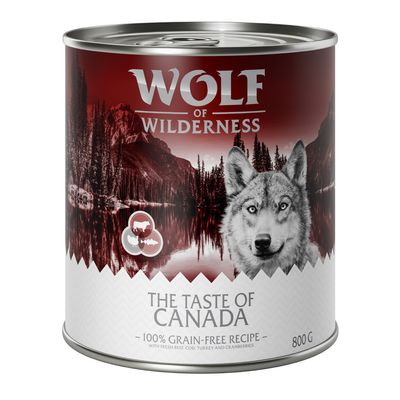 Wolf of Wilderness „Der Geschmack von“ Sparpackung 24 x 800 g