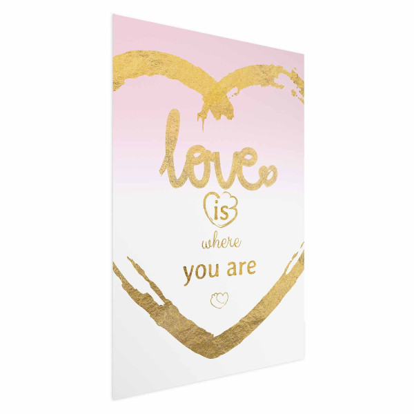 Plakat Love Is 21x30 cm