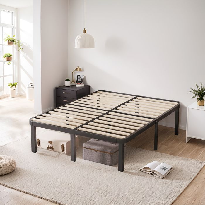 Sleivant - Rete a doghe 160x200 cm con 9 gambe | Rete a doghe per adulti | 28 doghe | Montaggio facile e veloce