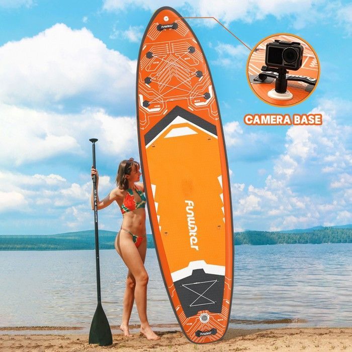 Tavola da SUP gonfiabile FunWater Stand Up, tavola da SUP antiscivolo, tavola da SUP per sport acquatici, tavola da surf, SUP