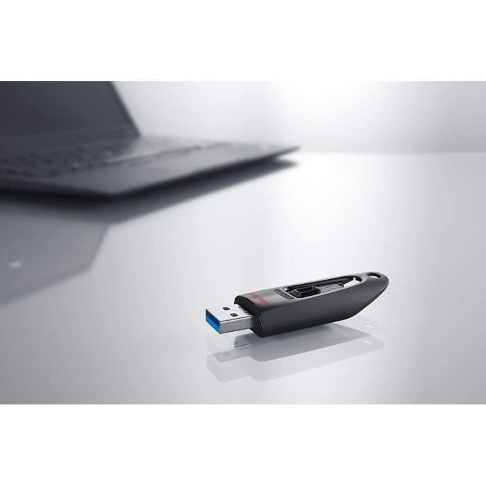 Clé USB - SanDisk - Ultra - 512 Go - USB 3.0 - Vitesse de lecture 130 Mo/s
