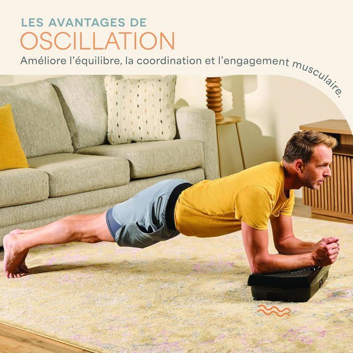 Vibration platform - HOLISANE - Hexaplate - 9 programs - 120 levels - Acupressure surface