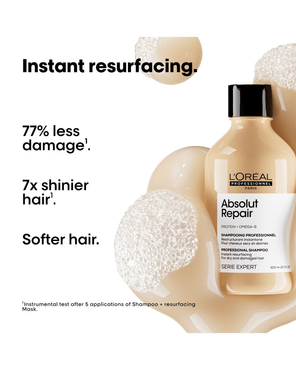 L'OREAL PROFESSIONNEL Absolut Repair Gold šampón pre okamžitú regeneráciu suchých a poškodených vlasov