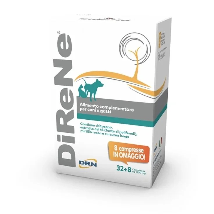 Direne 40 comprimidos para cães e gatos