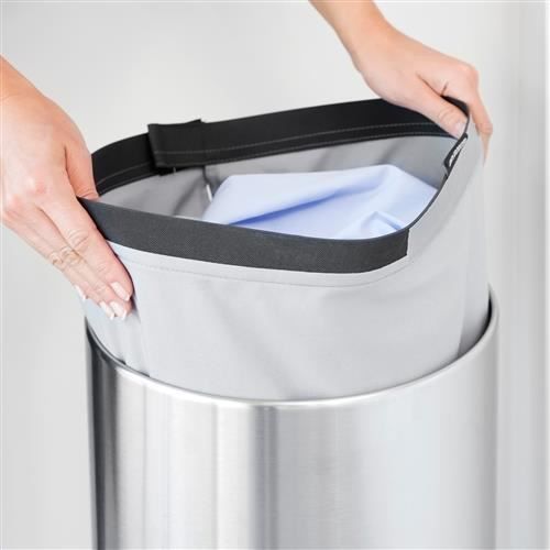 Sac à linge - Brabantia - 30-35 L - 100% coton - Gris - Contemporain